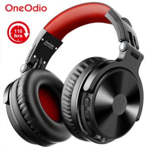 אוזניות Gaming Oneodio 110 שעות השמעה, אלחוטיות Bluetooth 5.2 כולל כבל עם מקרופון לשיח