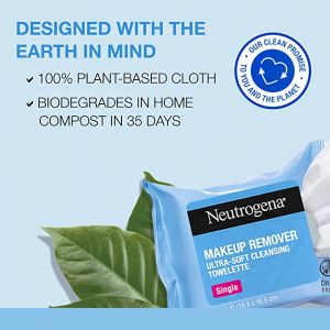all in one הכל לכל המשפחה בריאות וטיפוח Neutrogena מסיר איפור:  מגבוני פנים יומיומיים מסירים לכלוך, שמן, איפור ומסקרה עמידה למים.